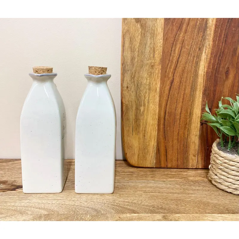Antique Grey Oil & Vinegar Containers 3