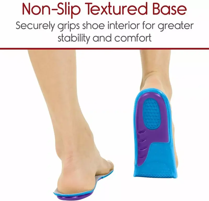 Premium Feet Support Orthotic Gel Pain Relief Massaging Sport Shoe Insoles Foot Footwear Comfort 1