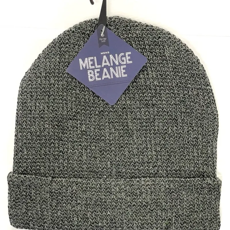 Men's Melange Beanie Hat Assorted - Thermal Headwear for Men