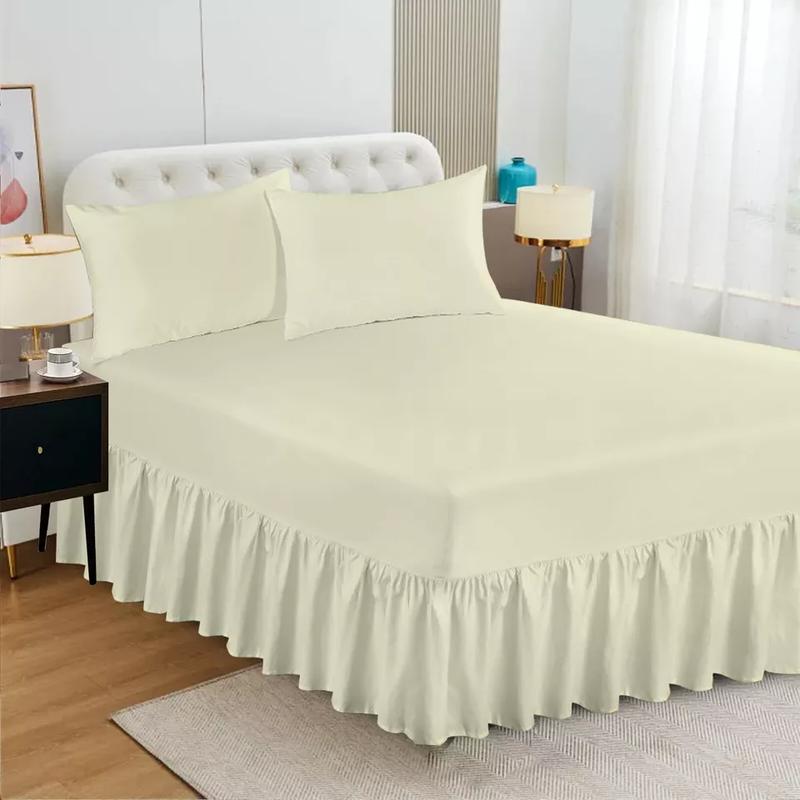 Extra Deep Fitted Valance Sheet Bed Sheets Single Double King Size OR Pillowcase 5