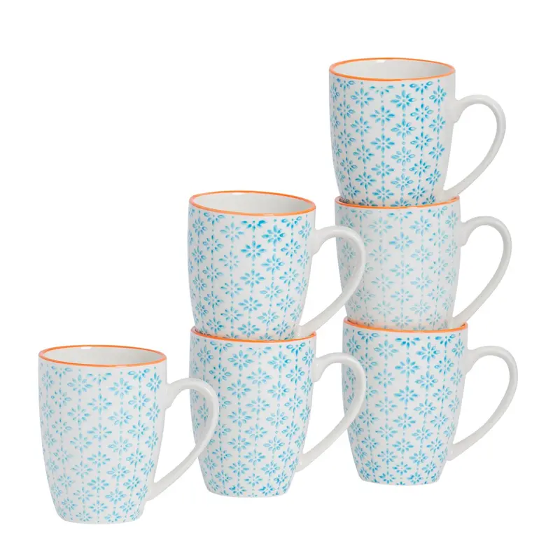 Nicola Spring Nicola Spring Hand-Printed Mug - 330ml 0