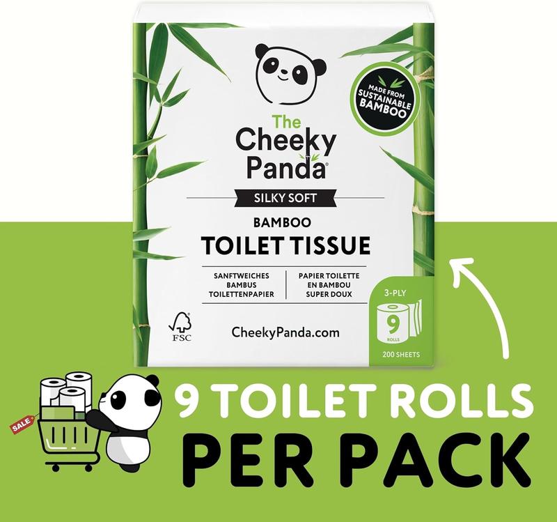Bamboo Toilet Paper – 9 Rolls of Toilet Paper | Plastic Free Packaging and Sustainable Toilet Tissue | 100% Compostable 7