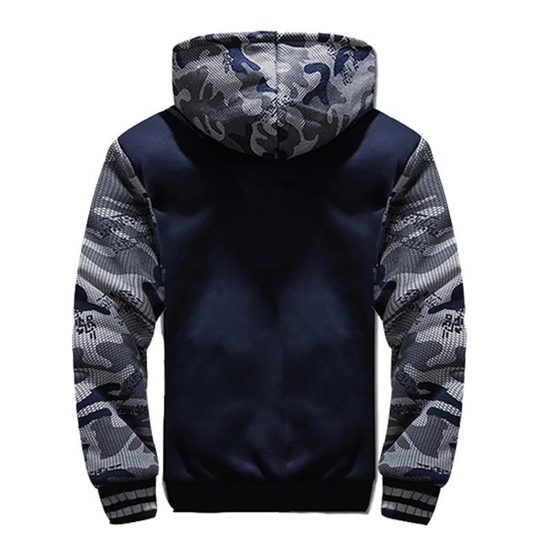 Men's Jacket Camouflage Thicken Winter Jackets for Men Fleece Long Sleeve Coat Man Casual Hoodies Streetwear Men's Coats 1