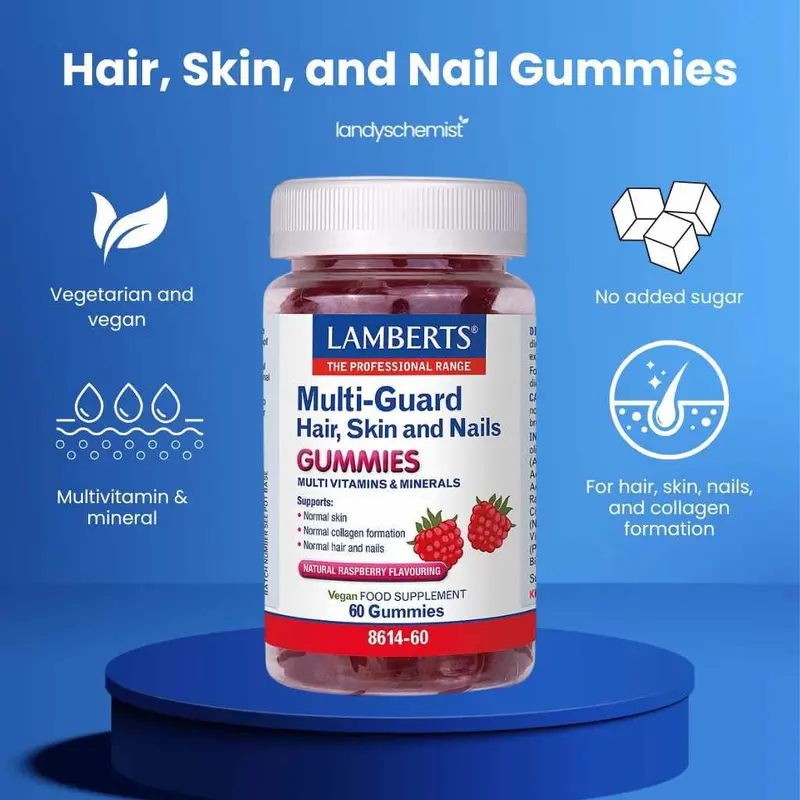 Lamberts Multi-Guard Hair, Skin and Nails Gummies 60 (8614-60) 1