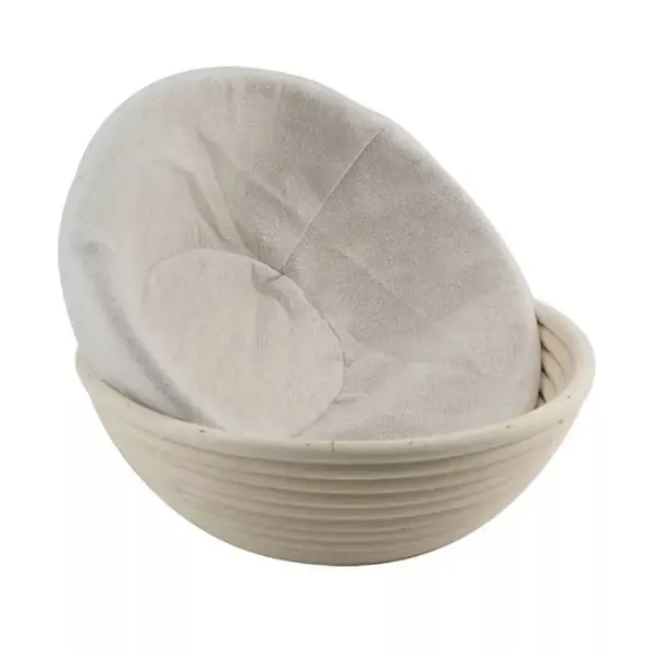 Round Bread Proofing Basket Sourdough Bannetons Proving Baking Mold With Liner - Bakeware