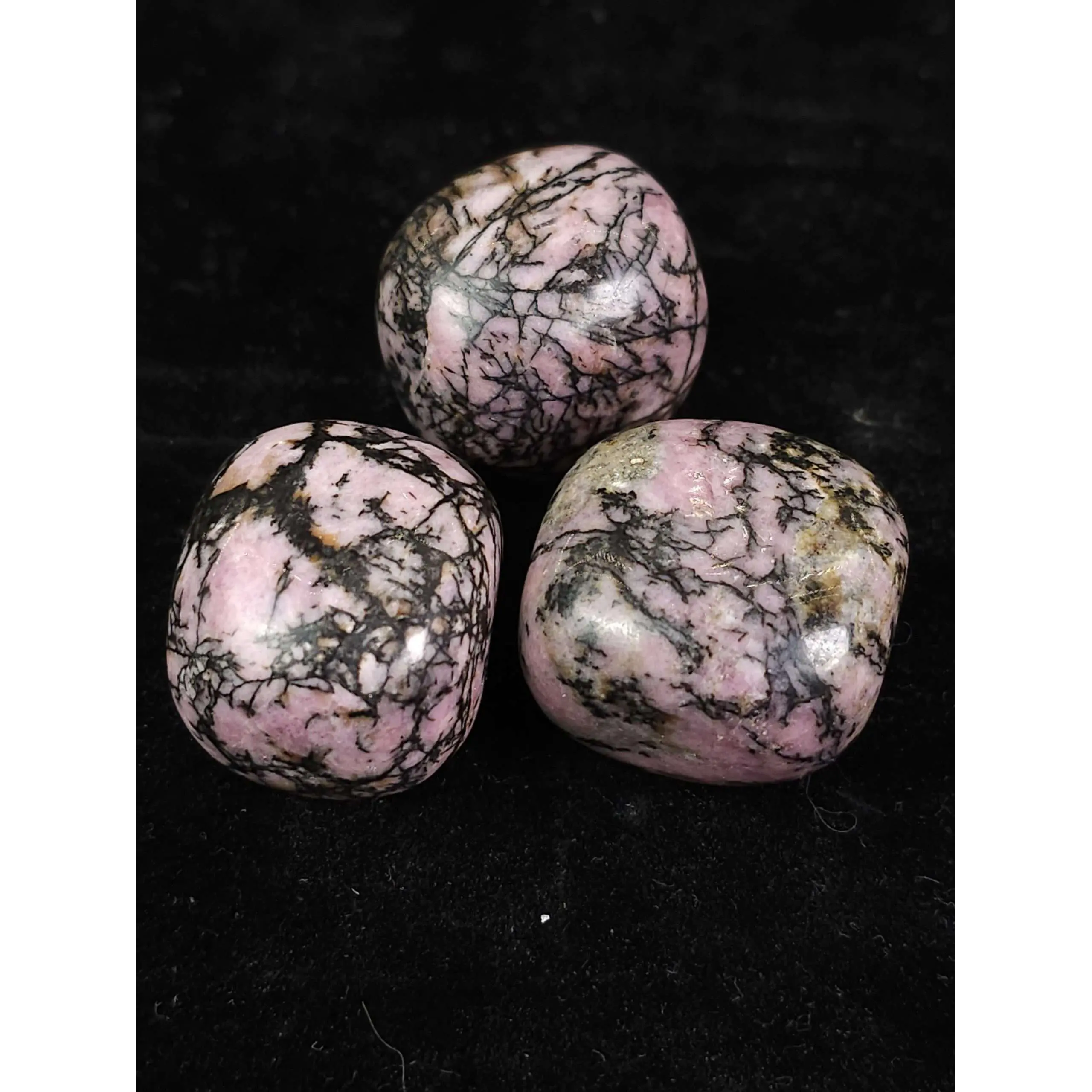 Rhodonite Polished Tumbled Stone - 20-23g