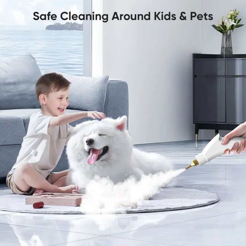 Steam Cleaners, 2500W Multipurpose Steam Cleaner Portable Hand Held Steamers for Cleaning House with 1100ML Large Capacity High-Temperature Steamer Cleaner for Sofa Carpets Upholstery Car 2