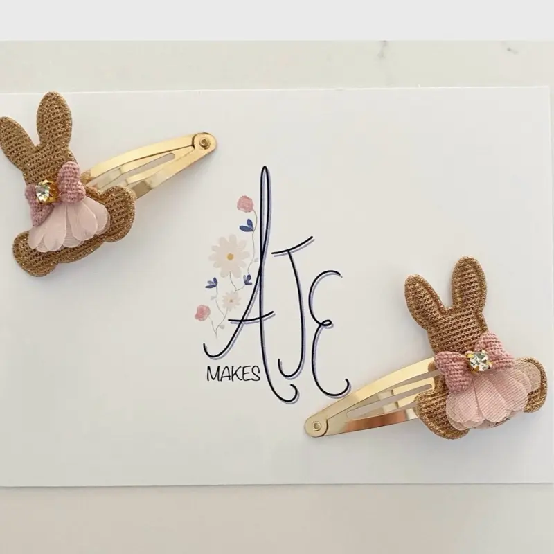 Cute ballerina bunny hairclips or hairbands