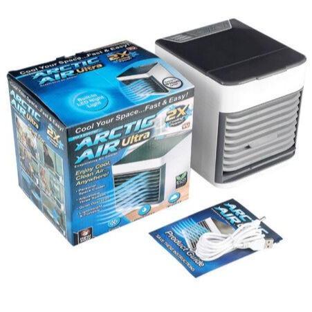 Mini Air Cooler Portable LED USB Air Conditioner Fan Humidifier Purifier Cooling 1