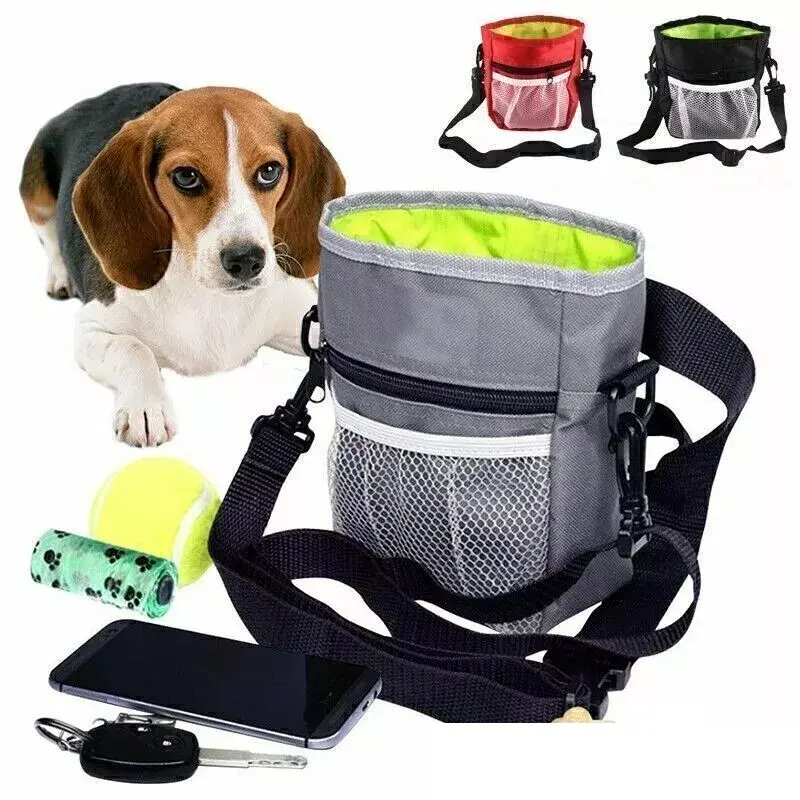 Puppy Pet Dog Obedience Training Treat Feed Bait Food Snack Pouch Belt Bags 3