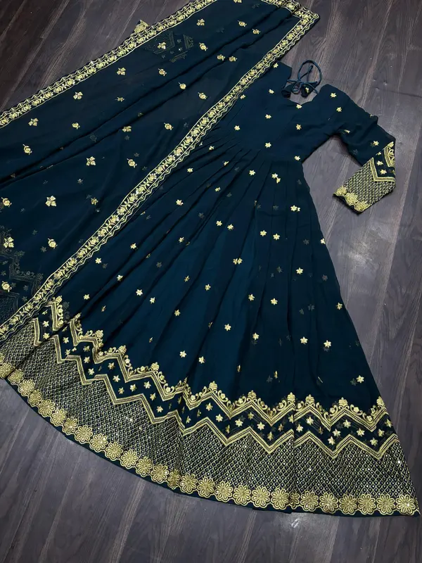 Hania Collection Premium Designer Ready Made Gown Dupatta for Women - Elegant and Stylish - Clothes, Piece pakistani indian wedding 1