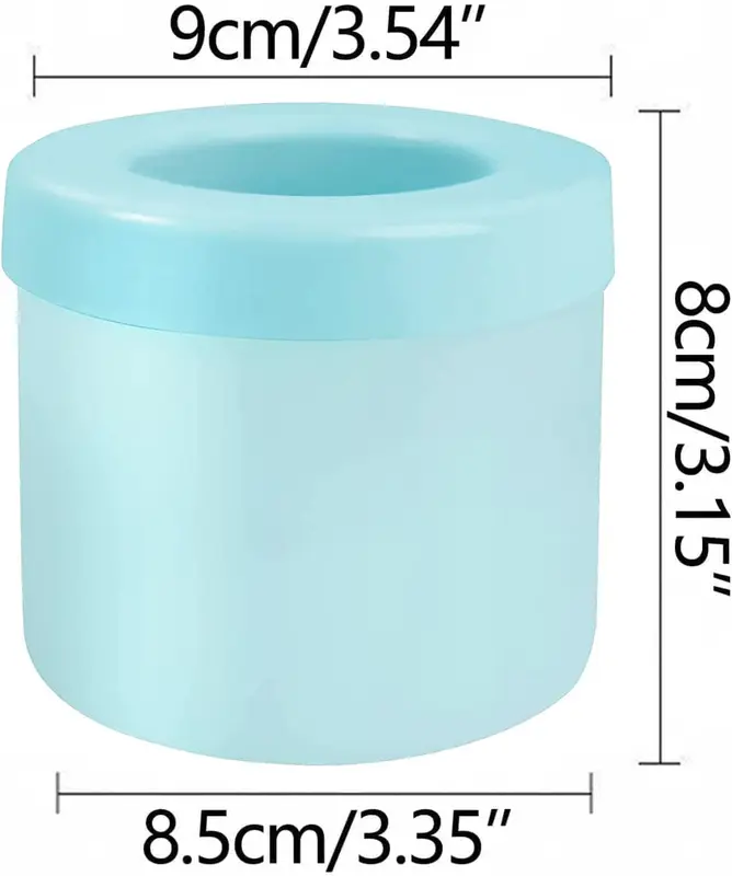Silicone Ice Cube Mold, New Cylinder 3D Ice Cubes Maker, Ice Cup Mini Ice Cube Tray Making 60 Ice Cubes for Chilling Cocktail Whiskey Tea Coffee, Decompress Ice Lattice, Press-Type Easy-Release Kitchen Plastic Utensils Bpa free 3