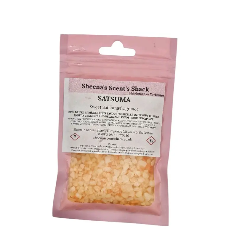 Highly scented sizzler sachet approx 60g long lasting fragrance, wax melt alternative. 6