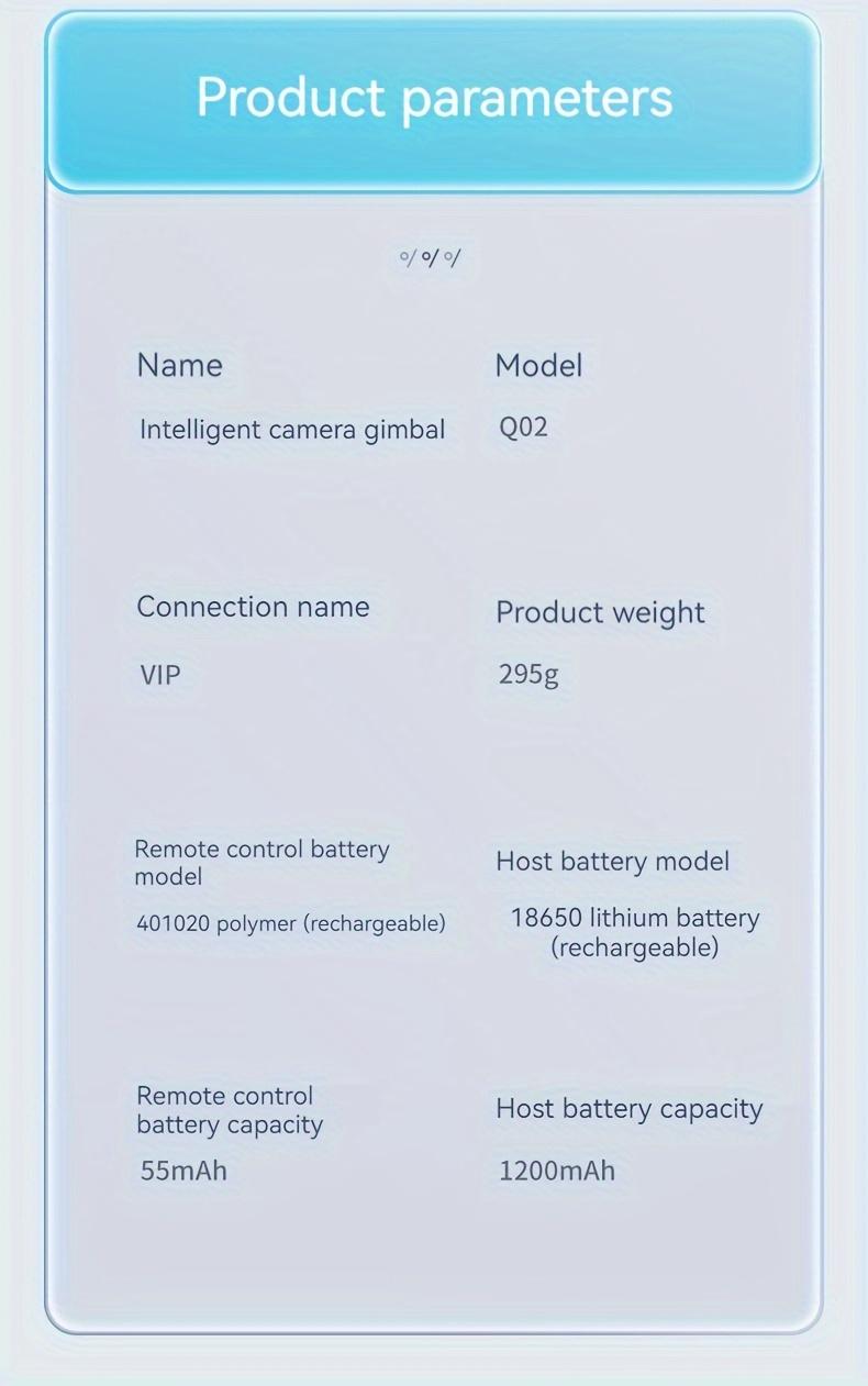 Product Introduction of Upgrade Version Of The Seventh Generation Automatic AI Tracking Gimbal With 360° Follow-up, Face Tracking, Fill Light, And Stabilization 14