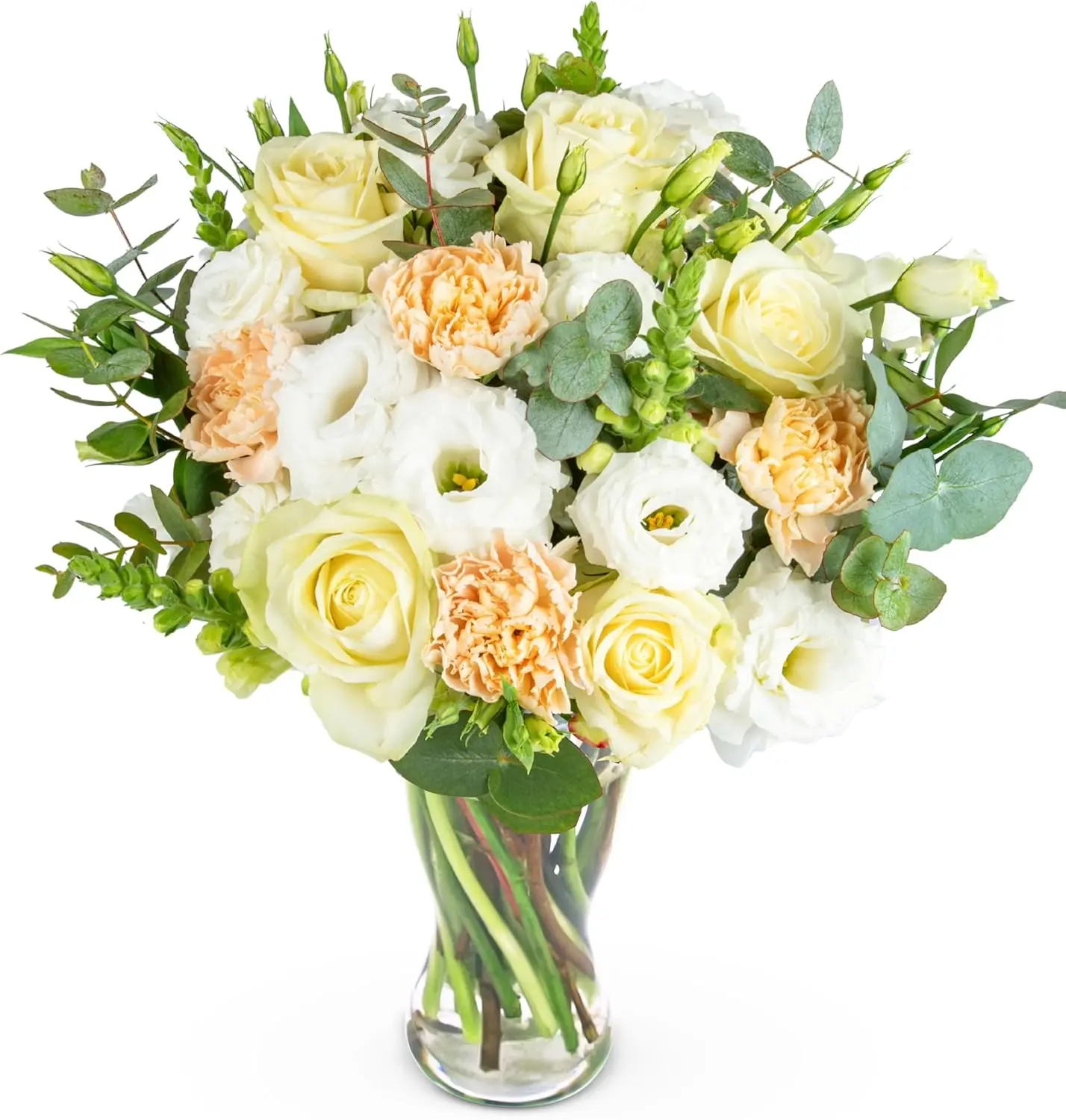Ivory Harmony Bouquet - Bouquet of Fresh Flowers - Birthday Flowers - Next Day Free Shipping - Flowers for her - Flowers 2024 - Gifts for him - Flowers Gift - Fresh Cut Flowers - Gifts for Girlfriend - Prestige Flowers