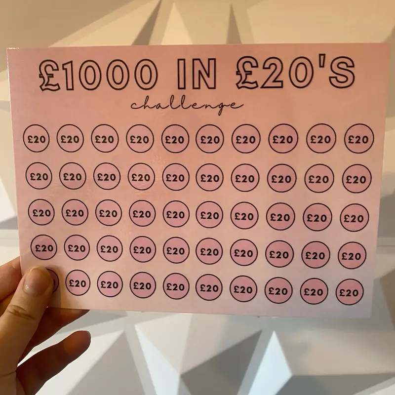 £1000 in £20s - Money Savings Challenge - XL Savings Challenge 3