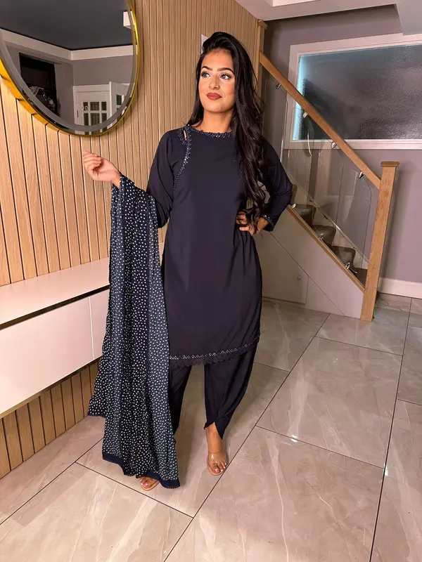 Afsana - Navy Cutout 5