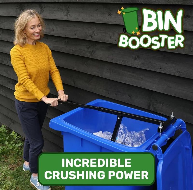 Bin Booster - No More Overflowing Bins- Introducing Bin Booster, the hygienic HANDS-FREE way to dramatically reduce the volume of your general waste, garden waste & recycling 5