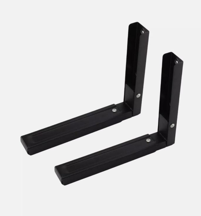 Product Introduction of Heavy Duty Adjustable Stretch Oven Shelf Microwave Bracket Wall Mounted Rack UK - Home Organizer Black 12