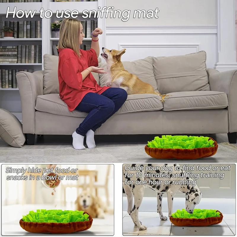 Snuffle Mat for dogs food | Dog Enrichment | Interactive Dog Toys | Nose Work for Dogs | Dog Scent Training | Mentally Stimulating Toys for Dogs | Slow Feeder Dog Games | Dog Gift | Fun Puzzle Play for Pets dog  toys dog  snuffle snuffle  mat dog  gift 8