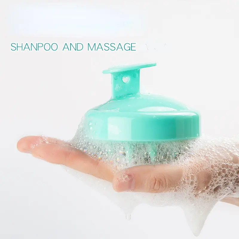 Silicone Shampoo Brush Head Scalp Massage Comb Hair Washing Comb Body Massage Brush Bath Shower Brush Salon Hairdressing Tool 1