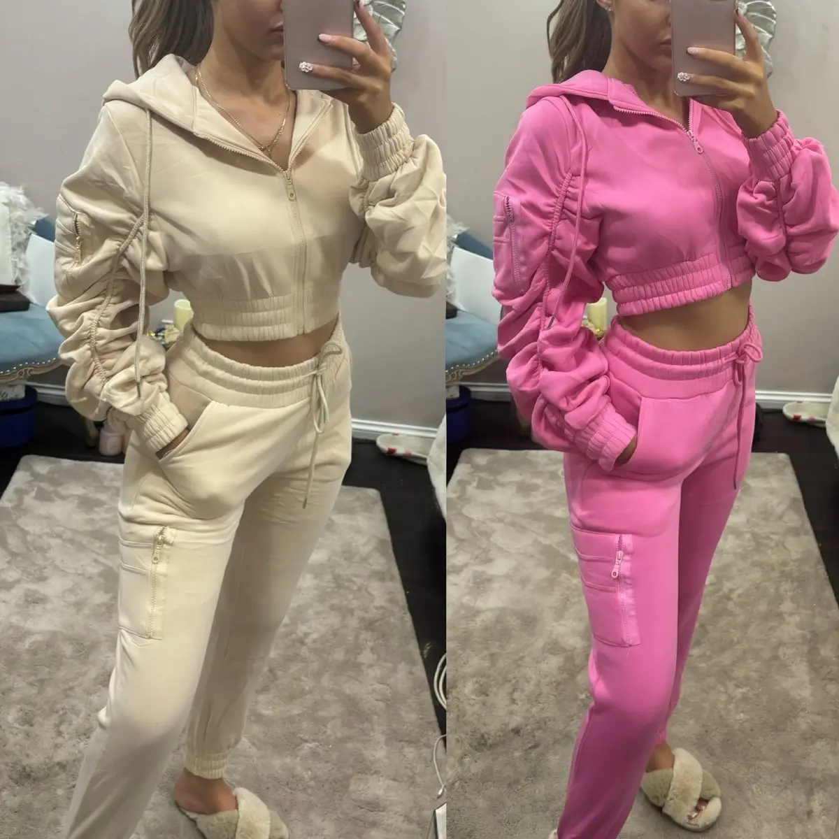 Ruched full tracksuit