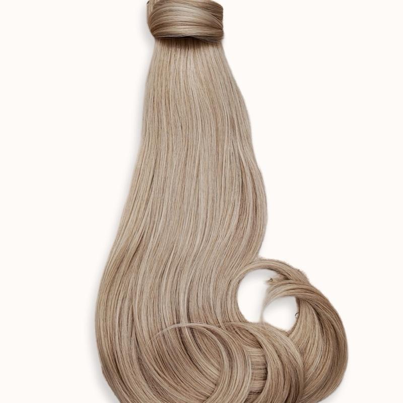 18" RealFeel Bouncy Instant Ponytail Extension - Clip & Wrap 2