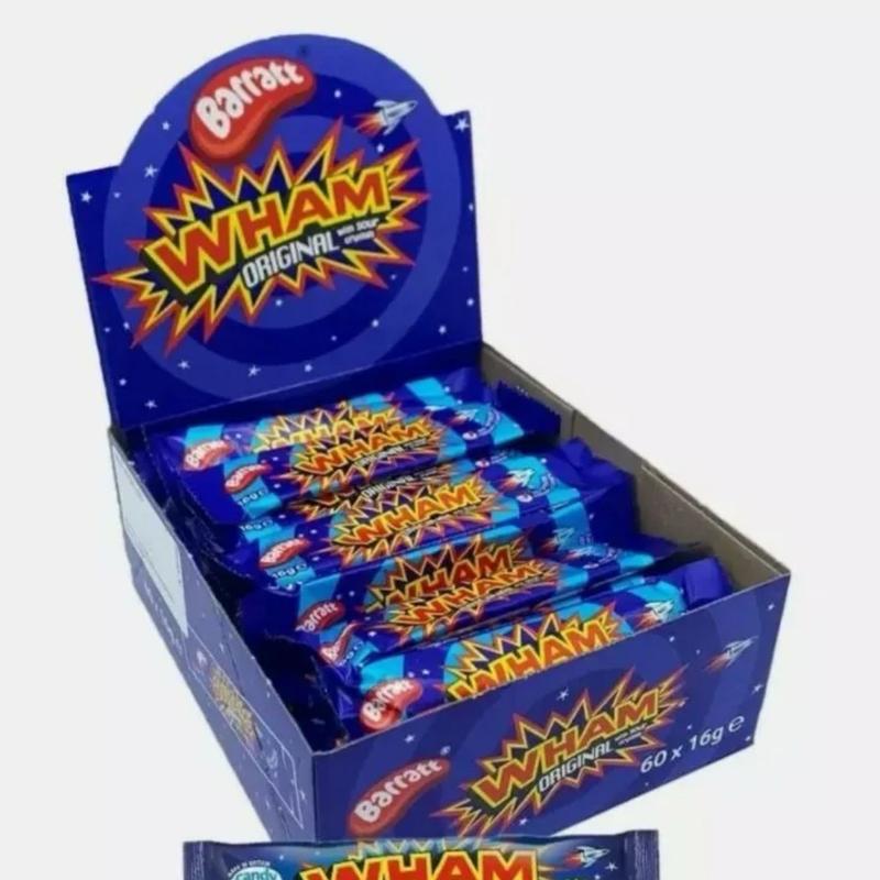 PACK OF (60*16g) BARRATT WHAM ORIGINAL WITH SOUR BARS 0