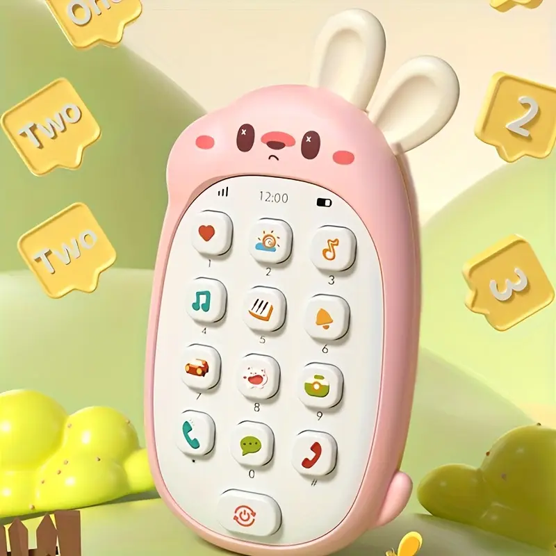 1pc Small Phones Toys, With Early Education Functions To Bite/Press/Listen To Music/Play, Perfect Best Gift For Friends, Christmas Halloween Birthday Holiday New Year's Gift 1