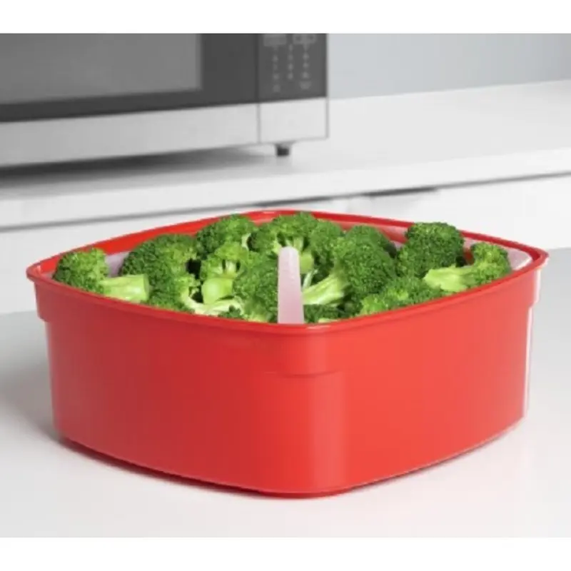 Sistema Microwave Large Steamer Container - 3.2L | BPA-Free Plastic Cookware Reusable 3