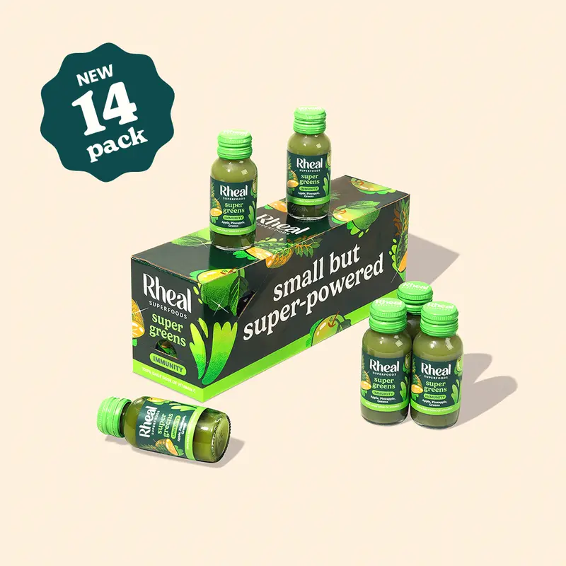 Rheal Super Greens Shot: Daily Immunity Shots (14 Day Supply) 0