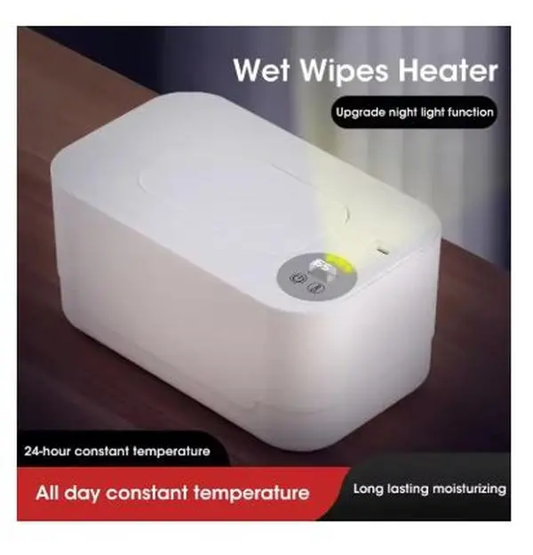 Baby Wet Wipe Heater Warmer with LED Display and Portable Design for Home/Car Use