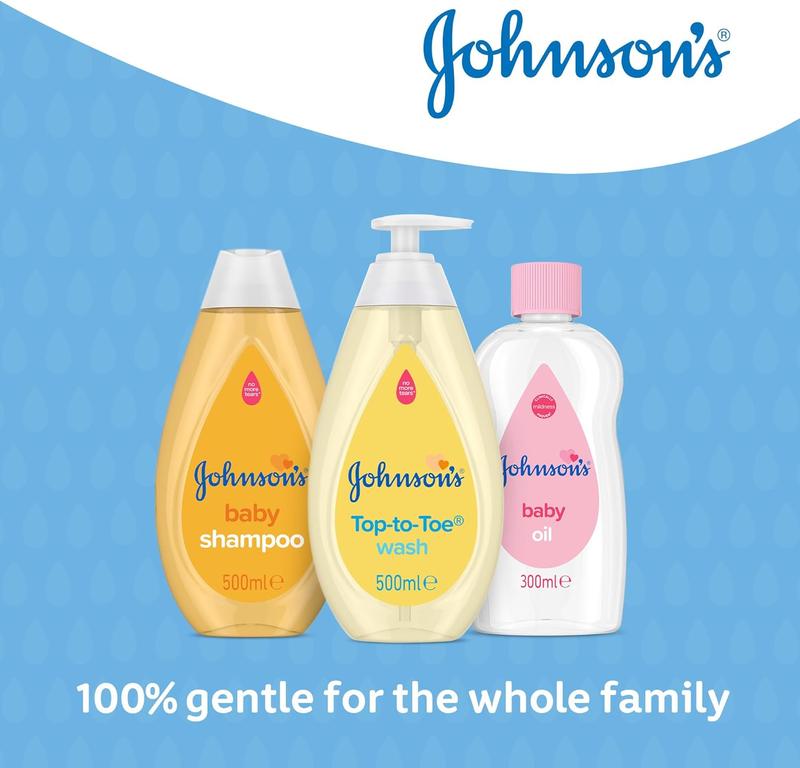 Product Introduction of Johnson's Baby Top to Toe Wash (1 x 500 ml), Gentle & Mild Head to Toe Wash for Newborn Care, Newborn Essentials No More Tears Baby Wash, Suitable for Babies First Bath, Kids and Adults 2