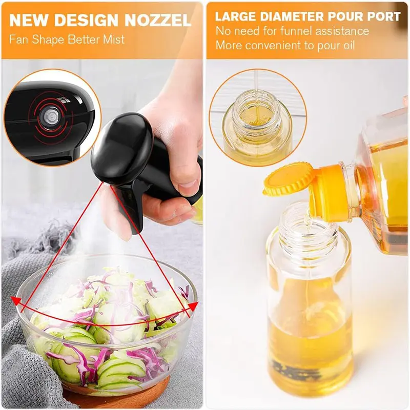 Oil Spray Bottle Kitchen Cooking Olive Oil Dispenser Camping BBQ Baking Vinegar Soy Sauce Sprayer Containers 4