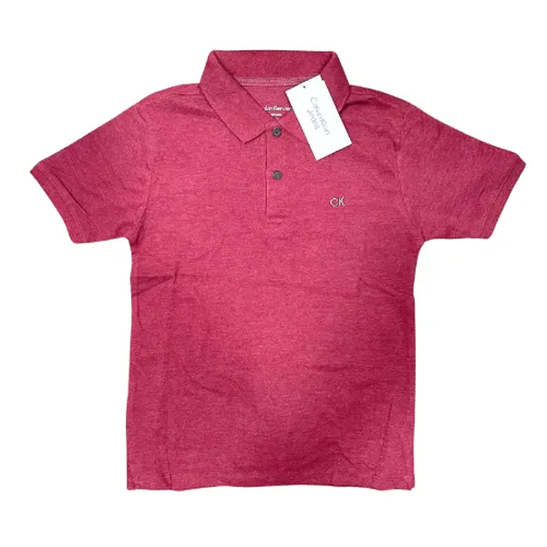 Calvin Klein Unisex Burgundy Polo – ONLY £5 UNISEX | Overstock & Sample Product no. 1