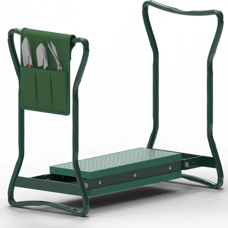ZENO Garden Kneeler Seat with Handles | 2-1 Kneeler for Gardening | Padded Garden Kneeler | Multi-Use Foldable Garden Kneeler | Lightweight Garden Kneeling Pad | Strong Kneeling Stool with Tool Bag 0