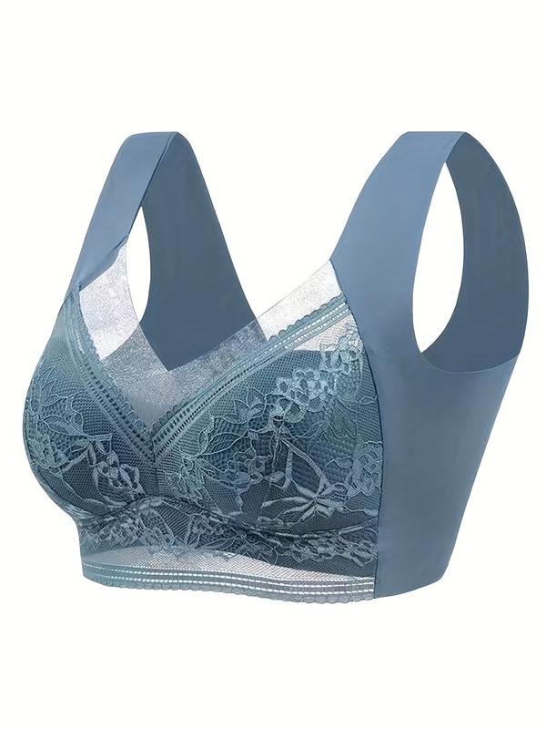 Floral Lace T-Shirt Bras for Women - Breathable and Comfortable Push-Up Bralettes | Lightly Lined, Wire-Free Support for Everyday Wear 6