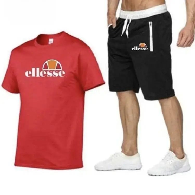 Popular casual fashion men's cotton short sleeve suit, limited time offer Menswear Basic 4