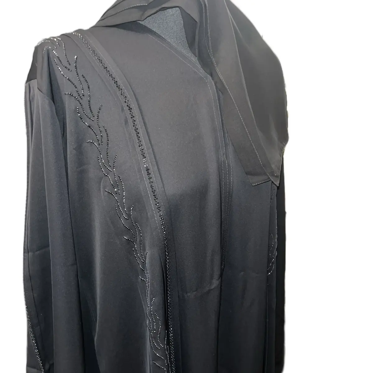 CLASSY BUTTON BLACK ABAYA CODE 15 - Women's Clothing
