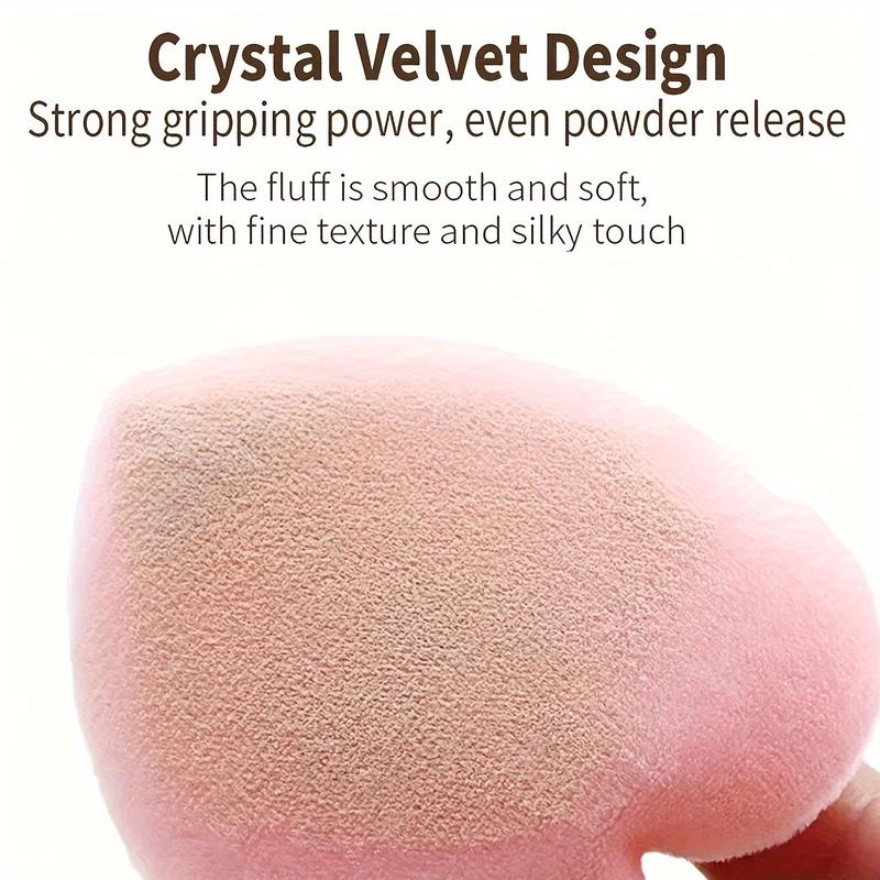 Product Introduction of 【SHARIFAN】8pcs/set Heart Shaped Velvet Powder Puff, Designed For Contour, Eye And Corner Area, Beauty Blender Suitable For All Skin Types 4