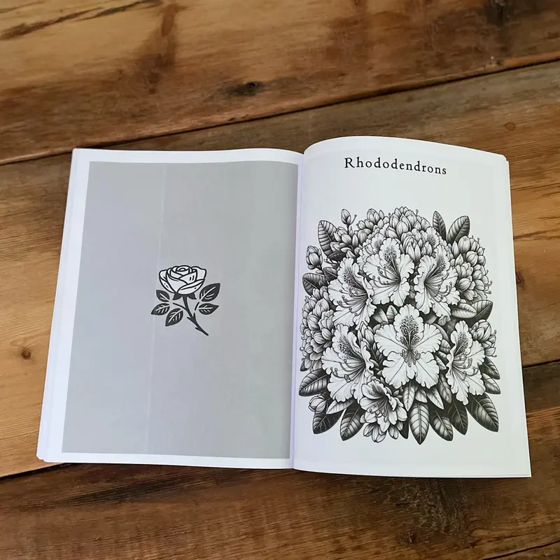 Stunning Blooms Adult Coloring Book for Women and Men - A Premium Masterpiece of Flowers and Botanical Beauties 1