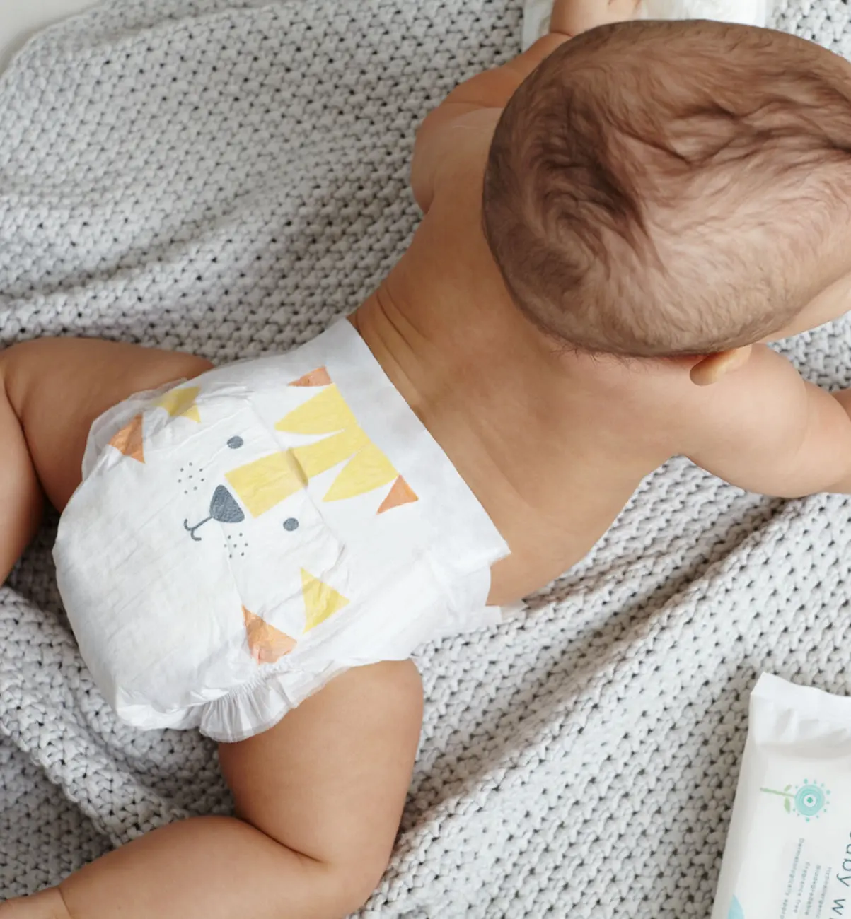Kit & Kin baby eco nappies with cute animal designs