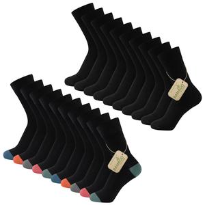 Unisex 10 Pairs Bamboo Socks Mens Ladies Naturally Anti-Bacterial Reinforced Heel & Toe Adult Socks Flat Toe Seam Machine Washable Socks Menswear Soft Breathable Gym Nylon Silky Sports Stylish Viscose Yarn