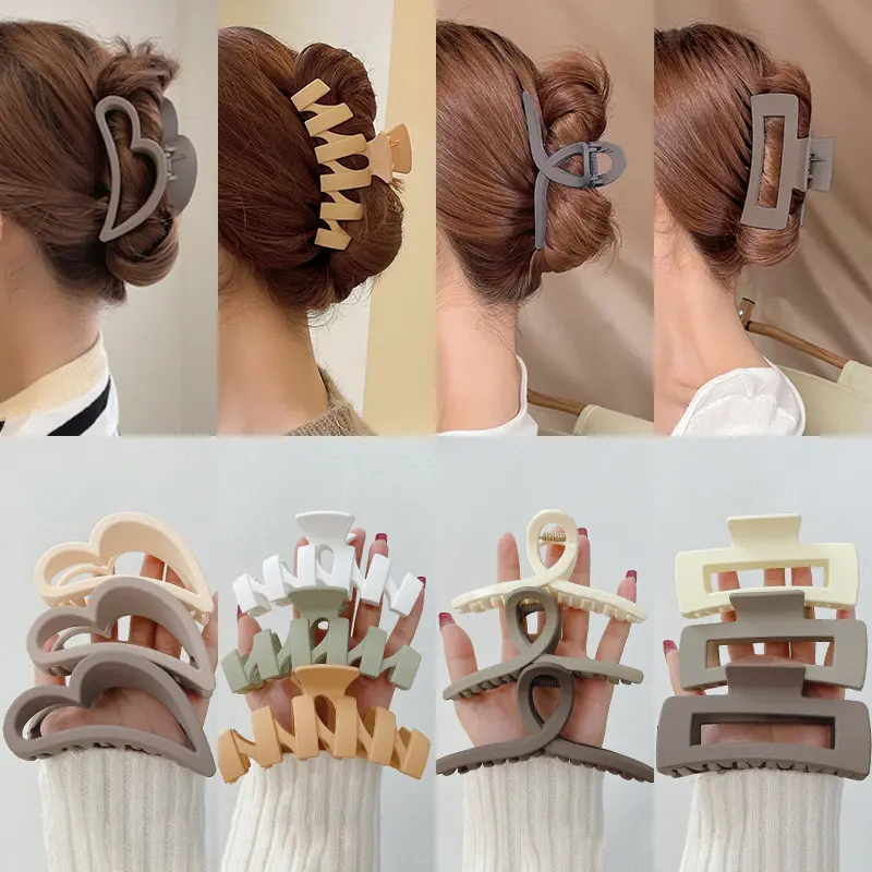 Simple plain Hollow Out design Hair Claw as mother's day gift,Fashionable Hair Accessories for Women & Girls 2