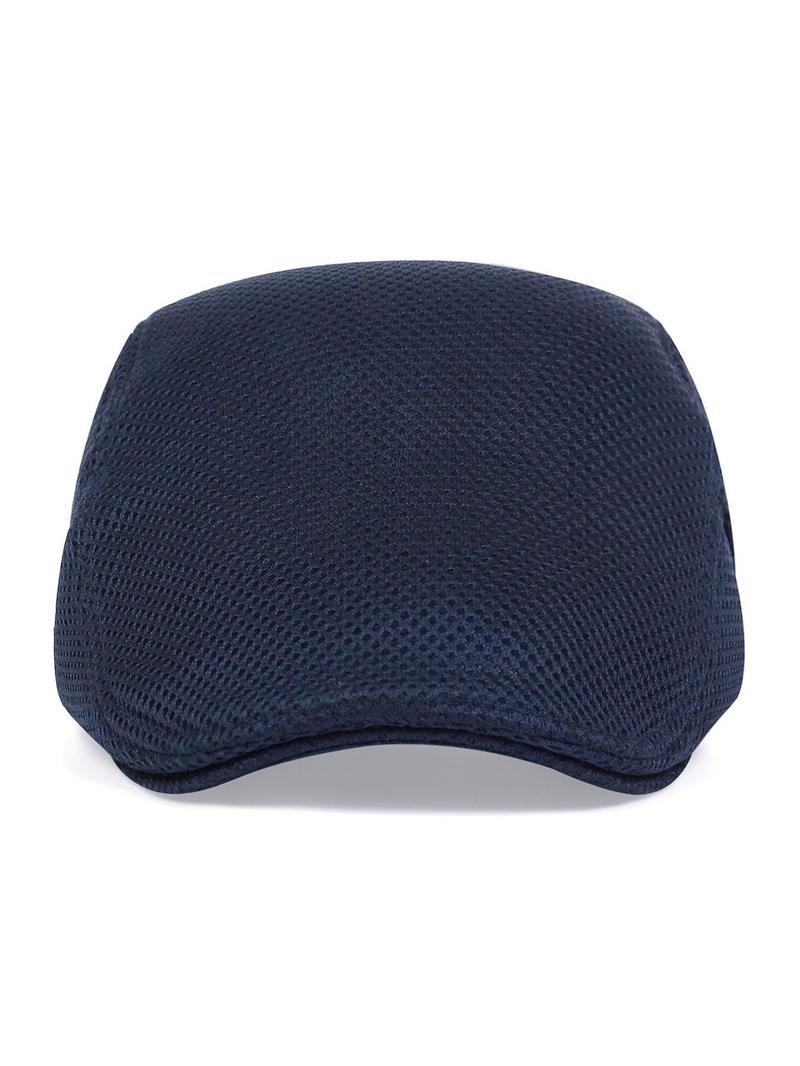 Product Introduction of Casual Plain Mesh Beret, Simple Outdoor Sports Adjustable Strap Sun Protection Cap for Men & Women, Simple Style Plain Color Casual Hat for Daily Wear  Hats for Women 7
