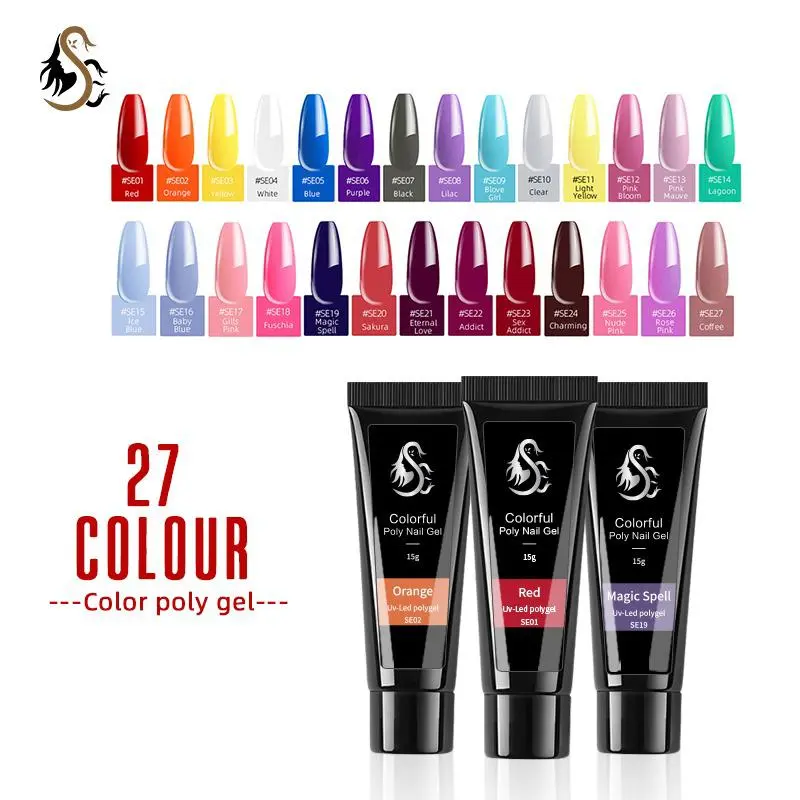 "Shop Elegance Polygel Nail Gel - 27 Colors Polygel for Stunning Manicures | Salon-Quality Polygel Nail Gel Kit with Easy Application - Get Professional Results at Home!"