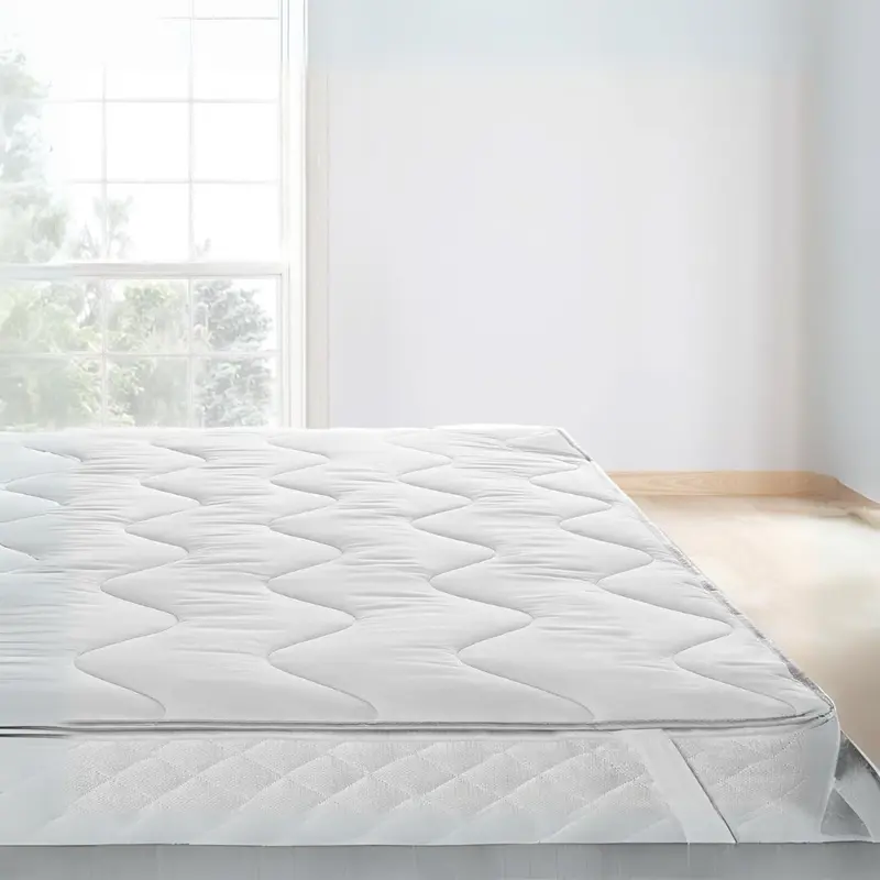 New Self Heated Thermal Mattress Topper – Warm Heat Reflecting Foil Heating Mattress Protector Pad – Microfiber Heated Mattress Cover Single Double Bed King Size Super King Small Double 1
