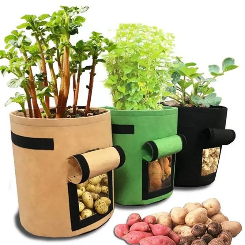 Plant Growing Bags Potato Fruit Vegetable Garden Planter Growing Bag 26L