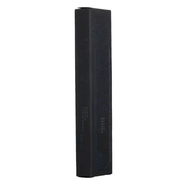Marvis Toothbrush Black, Plastic Toothbrush with Clear Travel Toothbrush Head Cover, Effectively Breaks Up Plaque and Tartar Oral  Cleanser marvis toothpaste Case Comfort 3