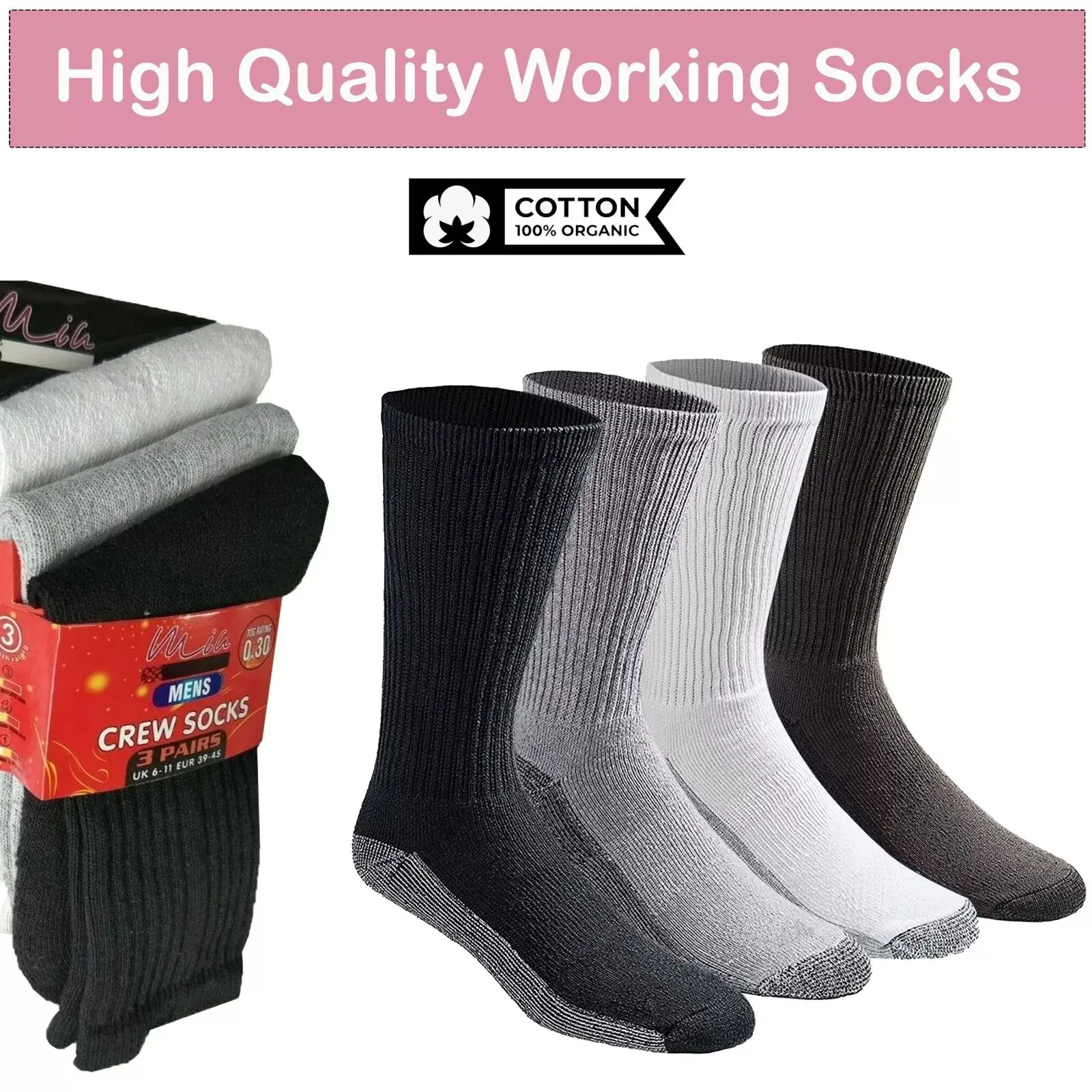 12 Pairs Mens Working Sock Ankle Socks Heel and Toe Protection Adults Size 6-11 Menswear Underwear Plain Bowling & Bestie Beige